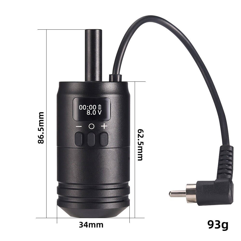 Wireless Tattoo Cartridge Grips Build-in Battery 2 in 1 Grip For Motor Machines