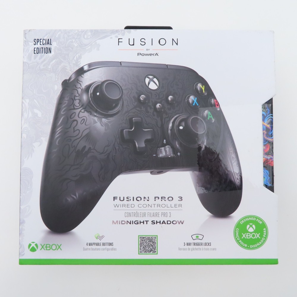 PowerA Fusion Pro 3 Midnight Shadow Wired Mappable Controller for Xbox