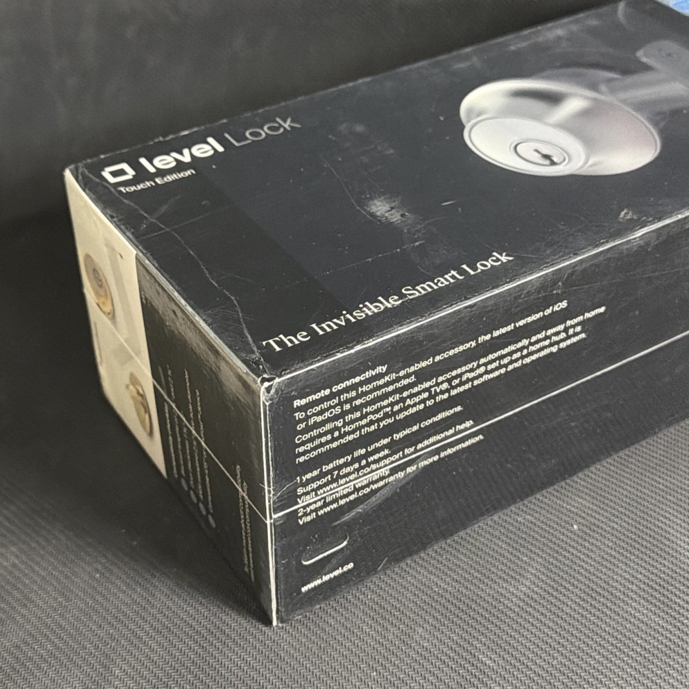 Level Lock Touch Edition Smart Lock Bluetooth Apple HomeKit Ring Compatible SEAL