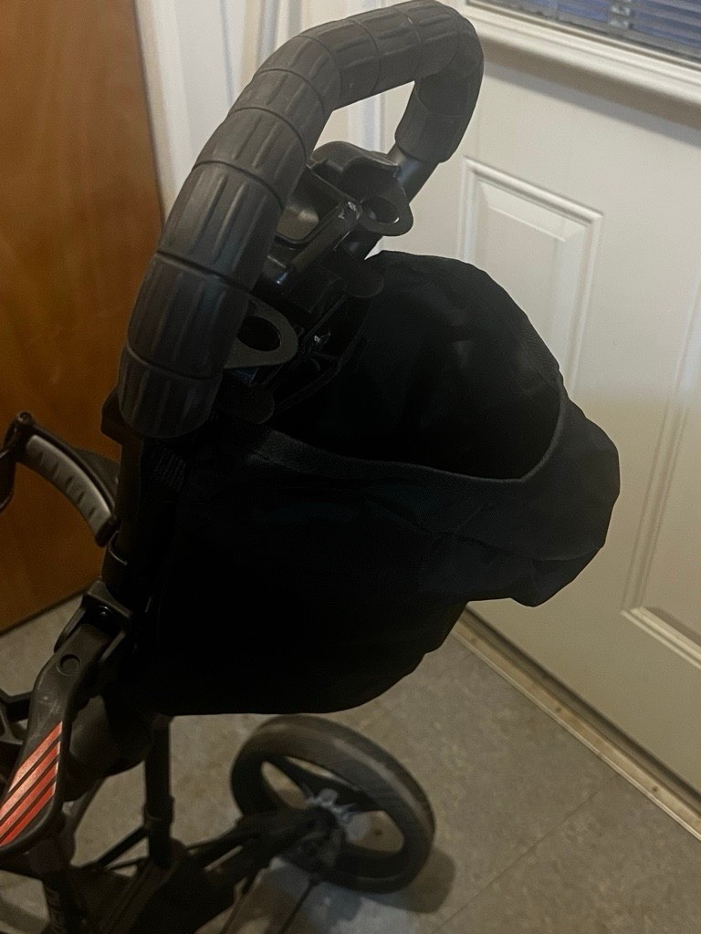 Bag Boy Quad Golf Push Cart - Black - 4 Wheel - Collapsible w/ Brake