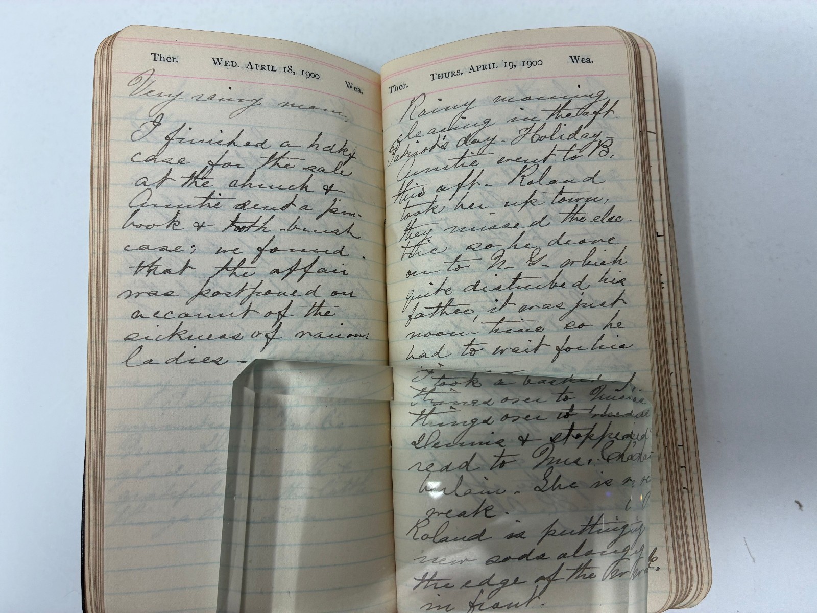 1900 Victorian Woman Wife & Mother Handwritten Diary with Her Life Memorial!