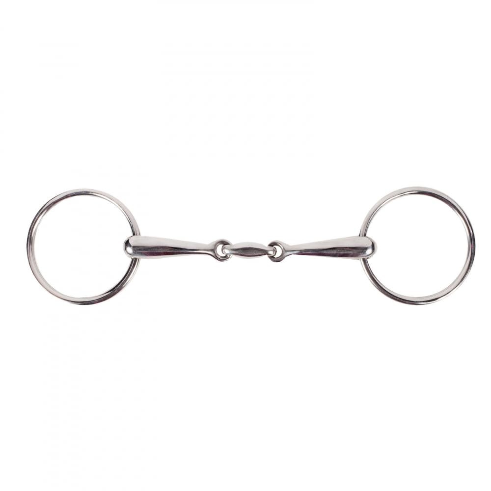 Lozenge Link Loose Ring Snaffle Bit - 16mm Width - 4 1/2