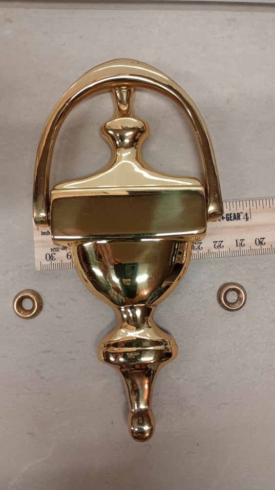 Solid Brass Colonial Style Door Knocker, N.O.S.