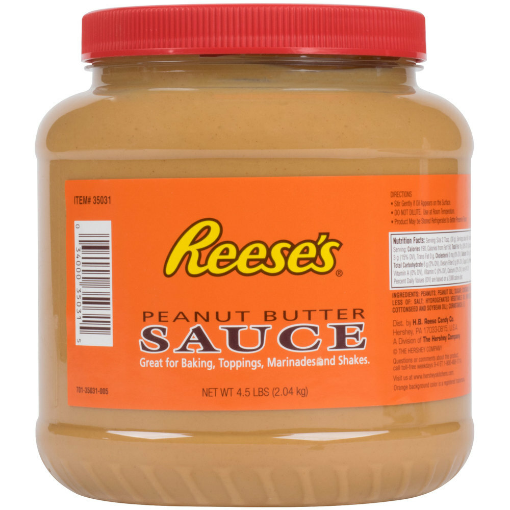 REESE'S 4.5 lb. Peanut Butter Sauce Jar (select type below)