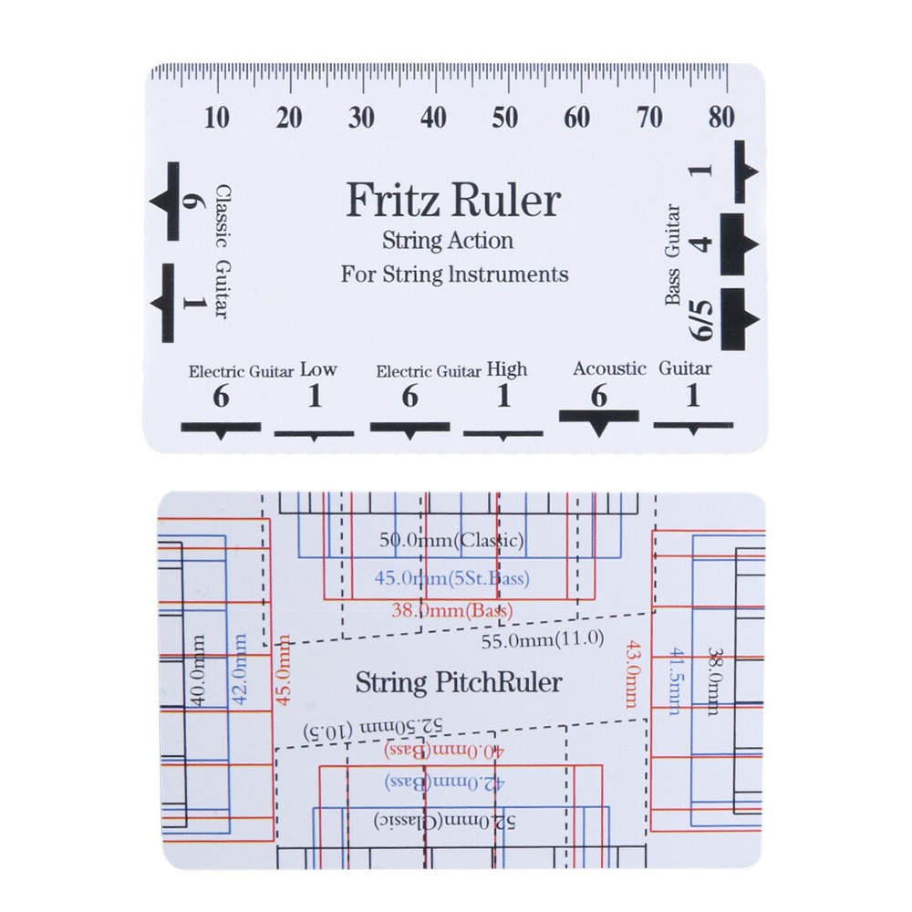 Acoustic Guitar String Action Gauge String Pitch Ruler Measuring Tool