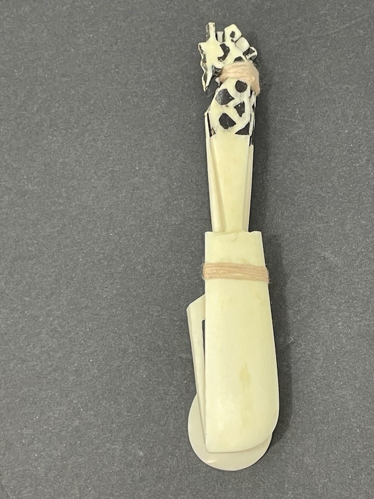 6 Batik Bone Serving Utensils Hand Crafted In Kenya