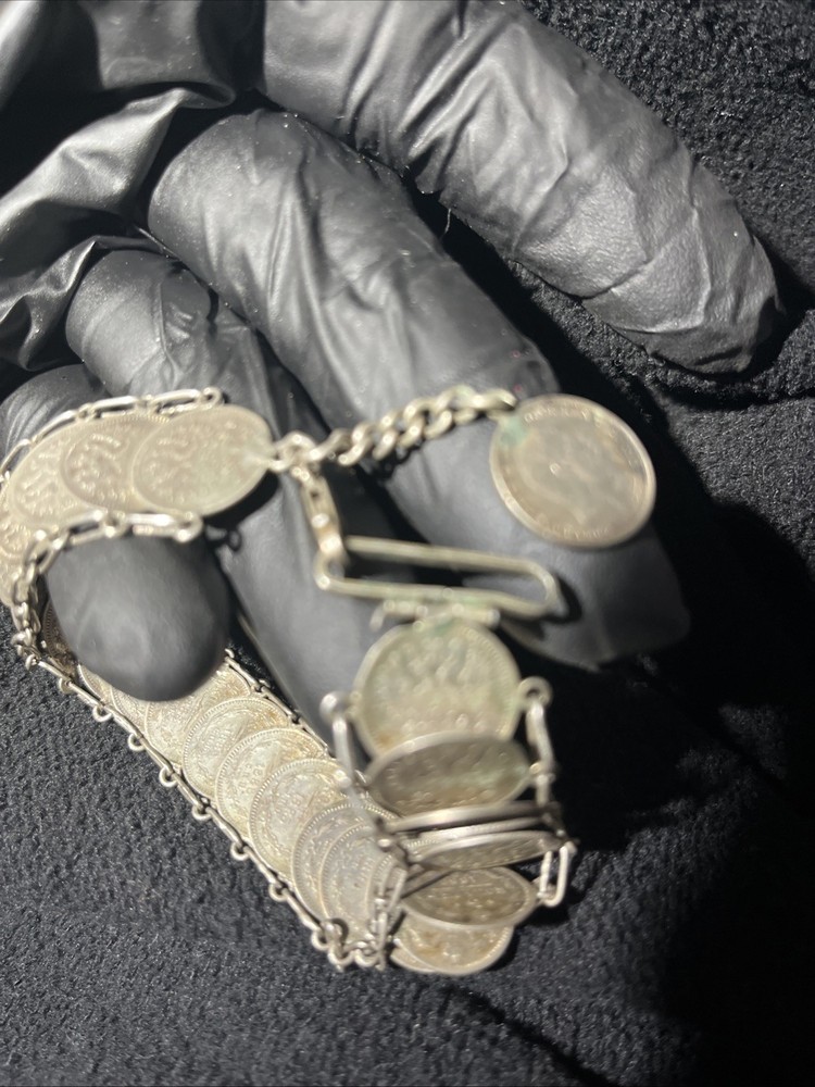 1879 Russian Coin Bracelet Silver