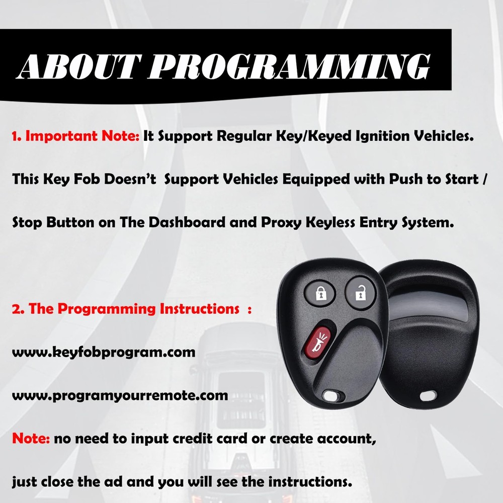 MechanMagic Keyless Entry Remote Control Key Fob Replacement Fits for Black