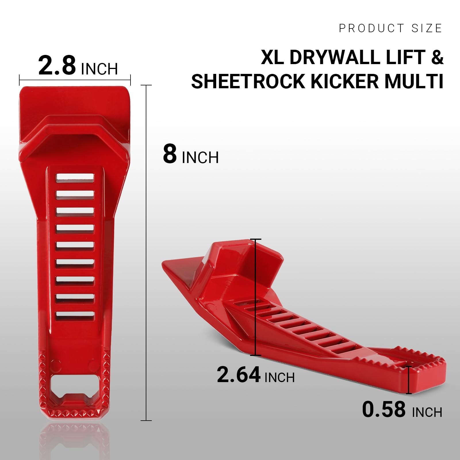 (2-Pack) Calvana XL Drywall Lift & Sheetrock Kicker Multi-Tool Set with...