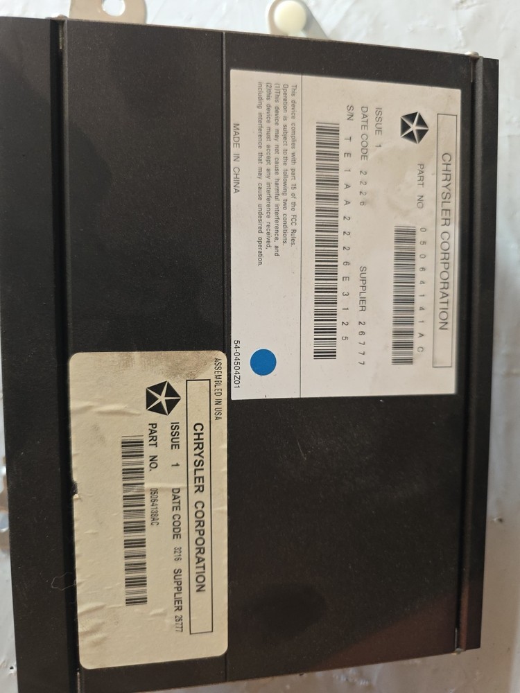 07 Durango Staock Radio Amplifier