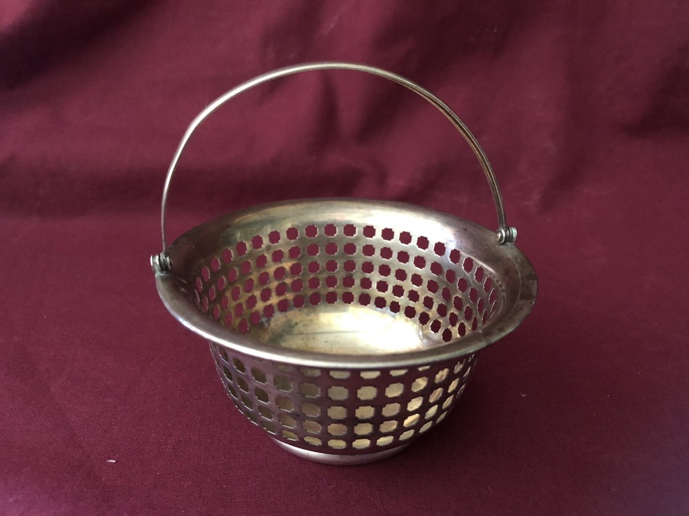 Vintage Gorham Sterling Sugar Cube Basket