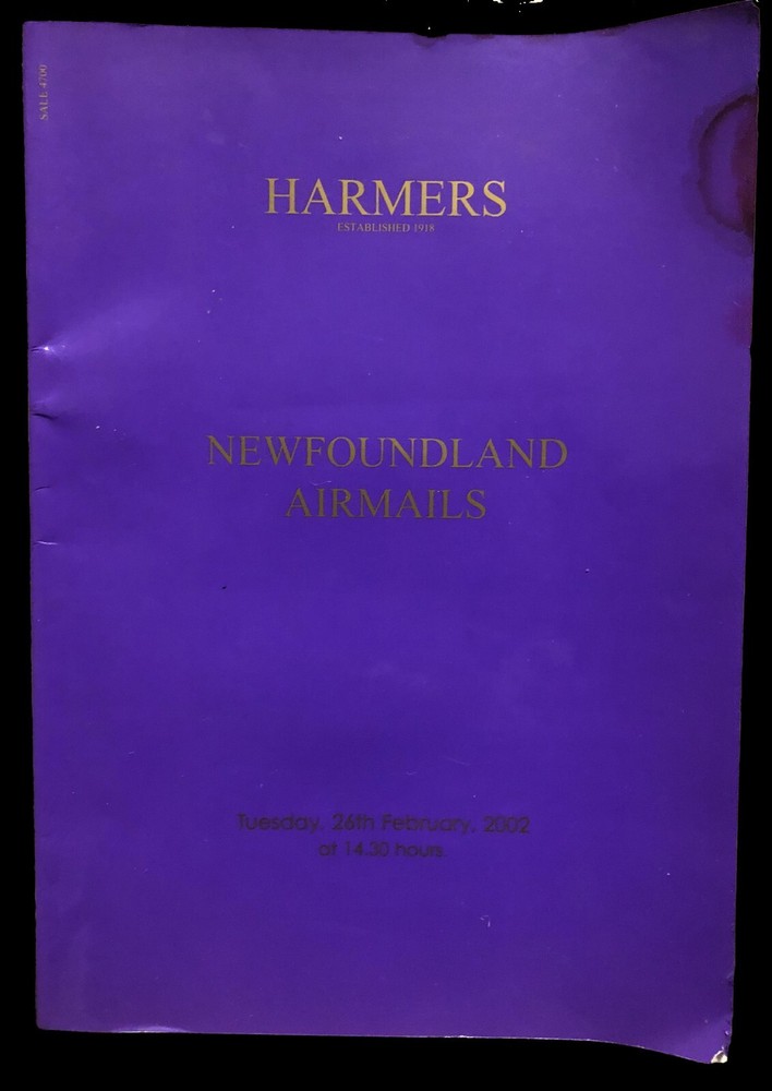 Harmers – 26 Feb 2002 -Cyril Harmer's Newfoundland Collection