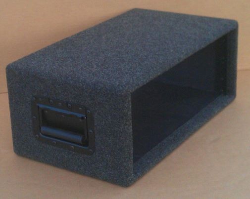 Pearson 4 space simple rack Grey 18" deep with two handles