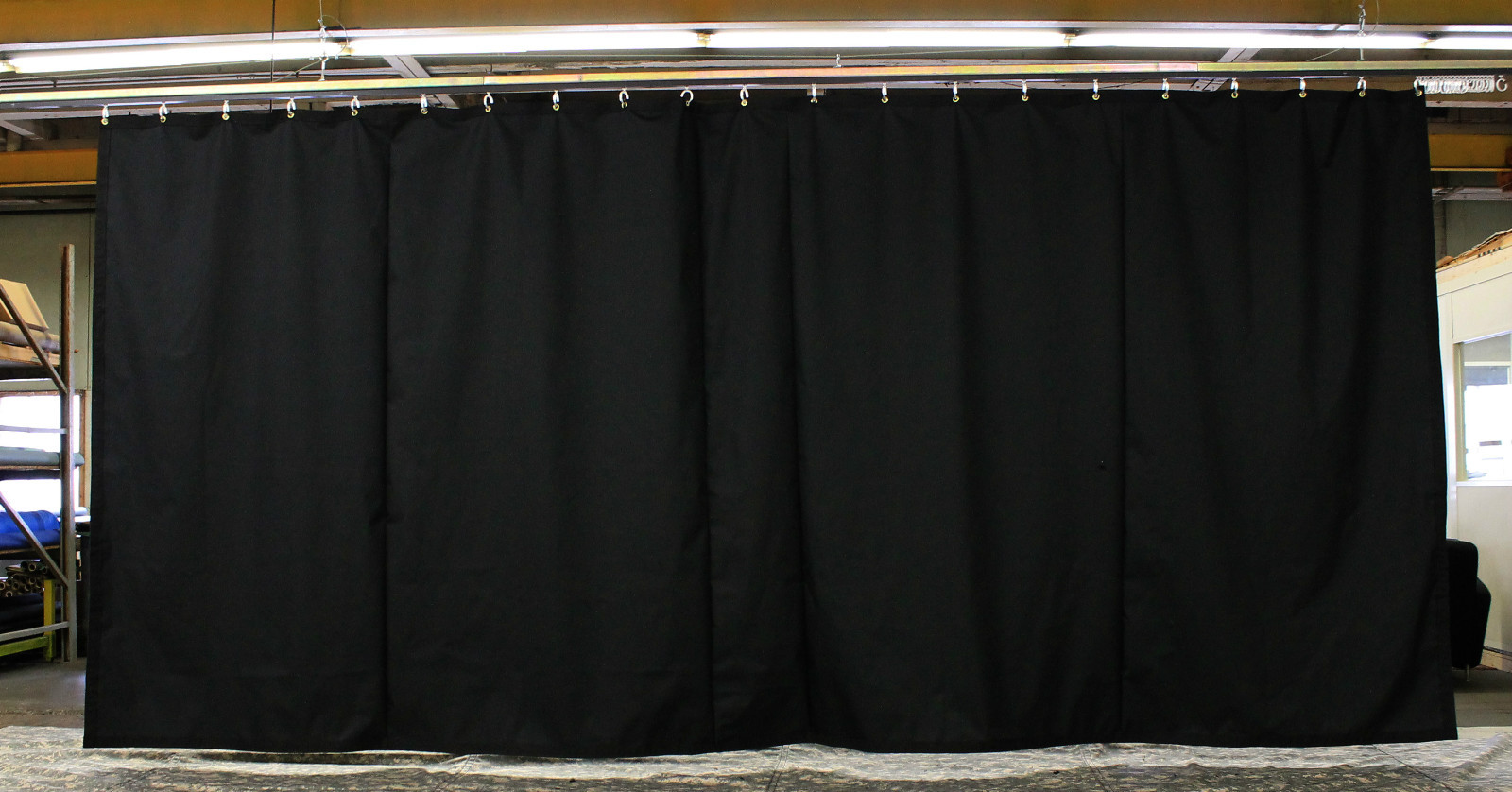 Black Stage Curtain/Backdrop/Partition, 10 H x 20 W, Non-FR