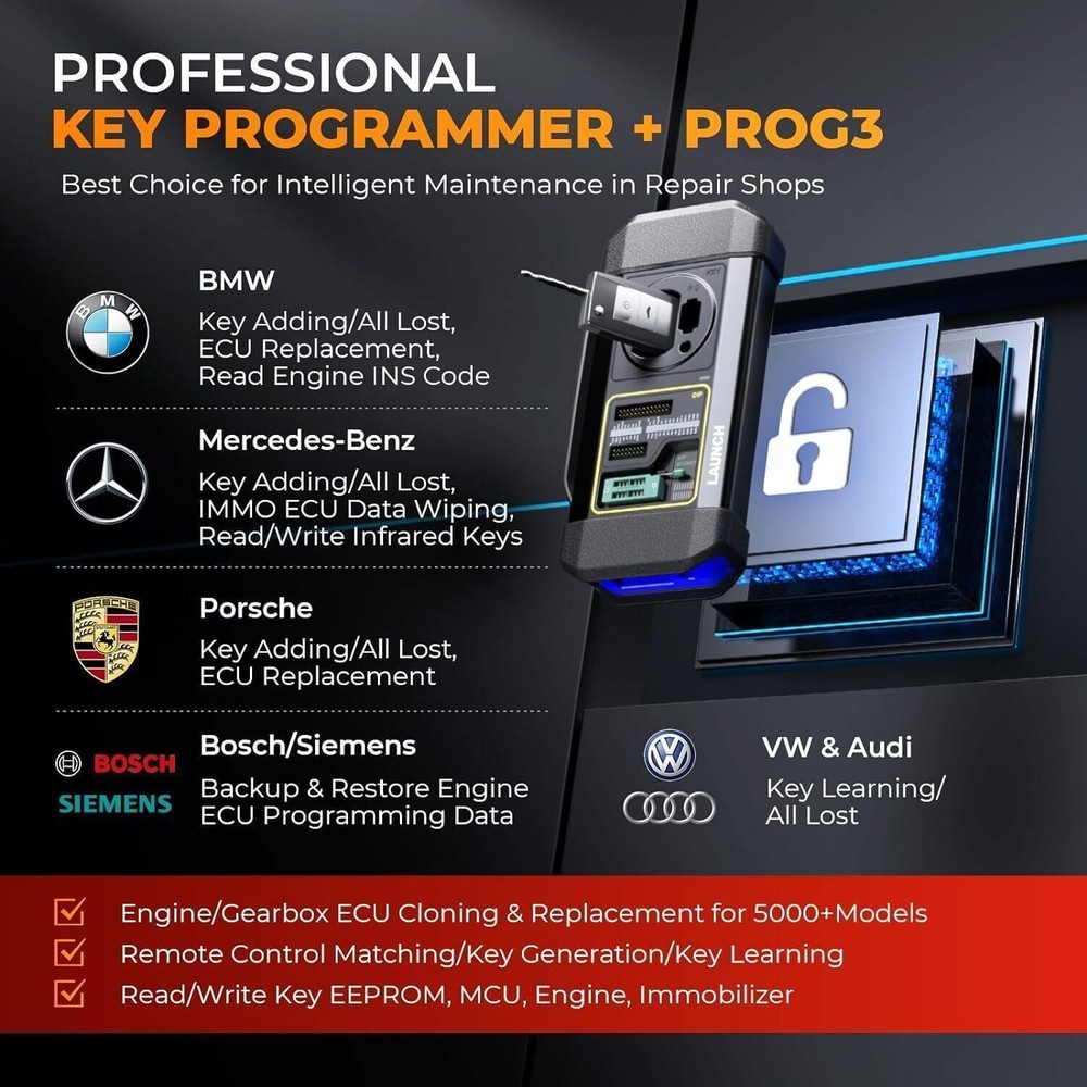 Launch X431 IMMO PLUS PRO 5 Key Programming Tool Full System Diagnostic Scanner