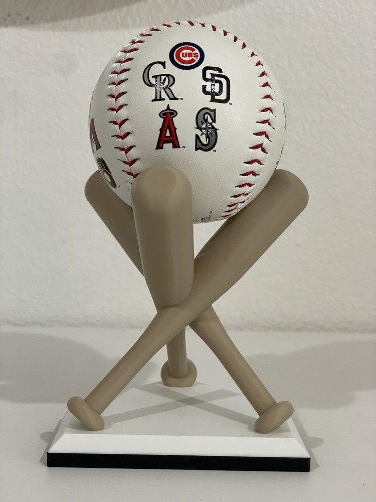 Baseball Display Stand - 3D Printed Plastic- Baseball Stand Holder