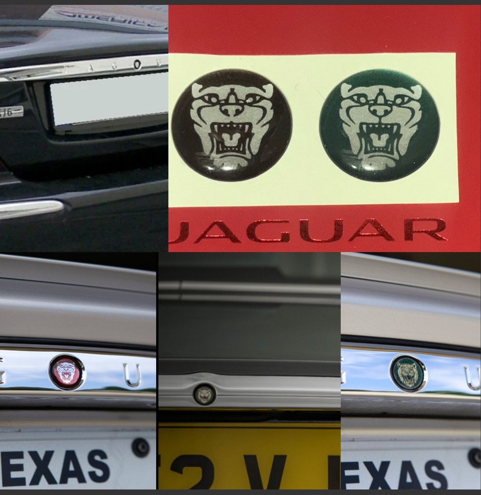JAGUAR Trunk Switch Badge Sticker Emblem Decal