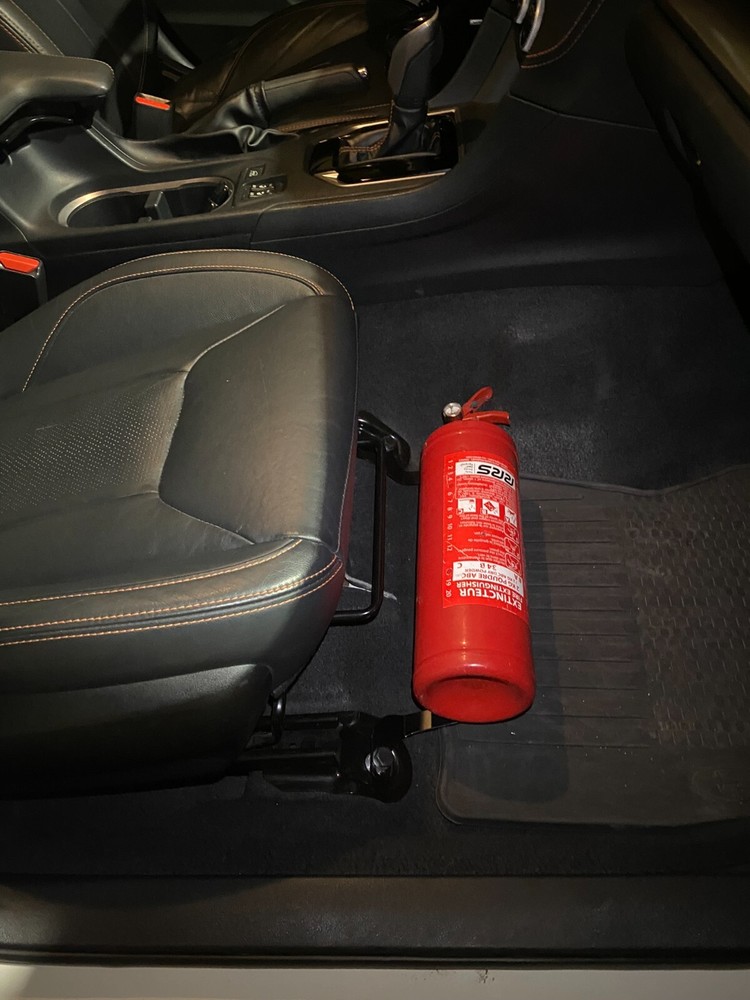 Fire extinguisher bracket for Subaru WRX VB