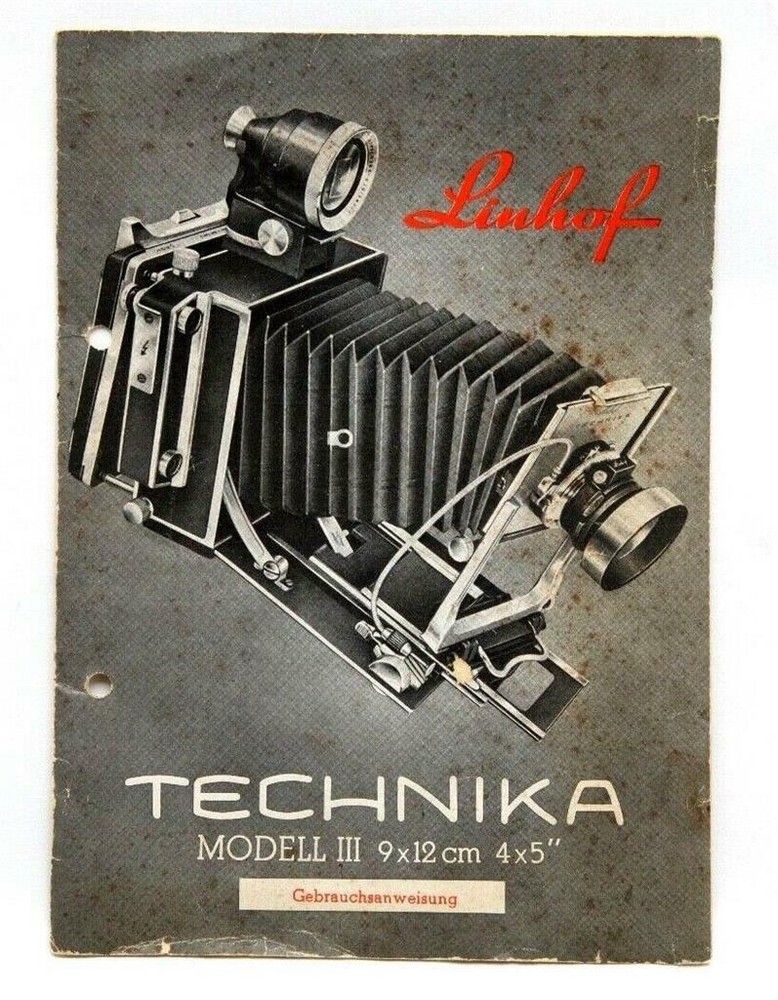 Excellent Linhof Technika Model III Pamphlet #P4381