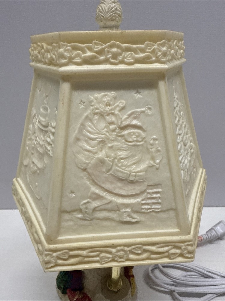 Small Ceramic And Plastic Snowman Lamp