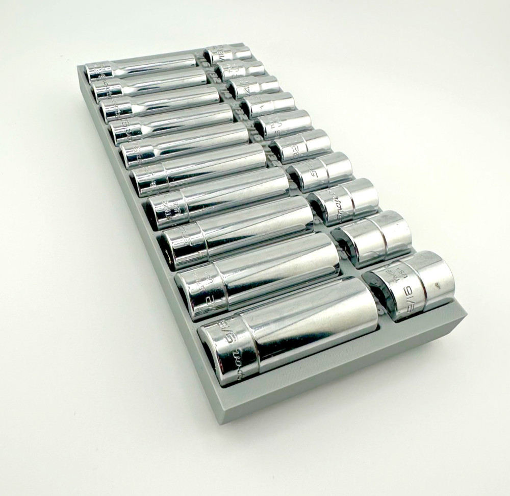 Snap On 1/4" Standard Socket Tool Tray - Gridfinity - Read Description
