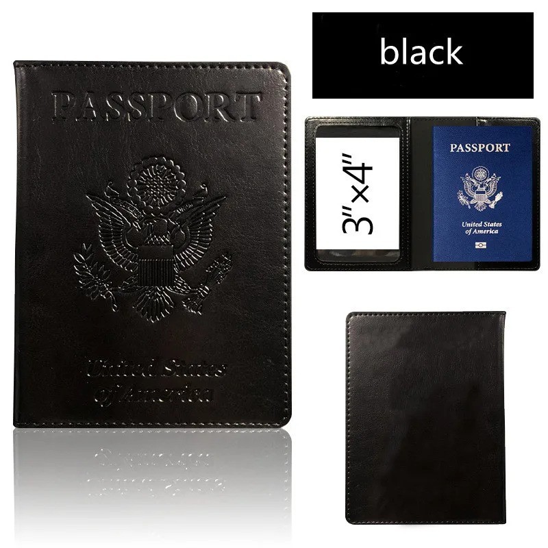 RFID Blocking Passport Holder Leather Travel Wallet Card Case Essentials Kit Pro