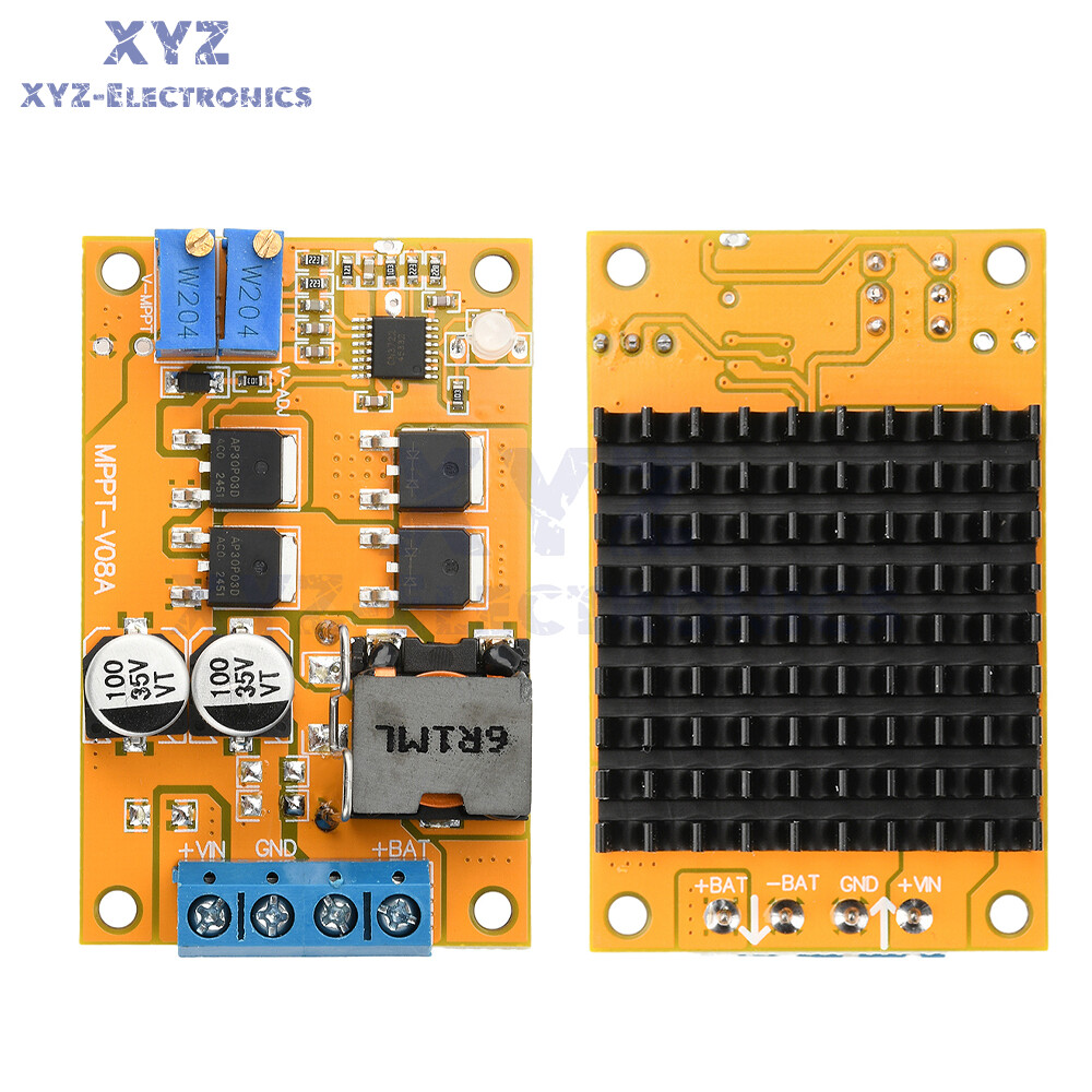 DC8-28V 5A 100W MPPT Solar Charging Panel Regulator Controller 9V 12V 24V Switch