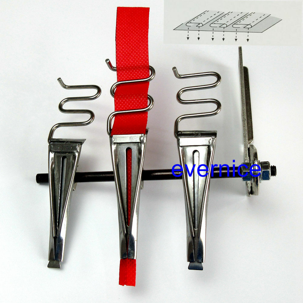 Triple stripe multi tape folder binder attachment for Kansai Special multi needl