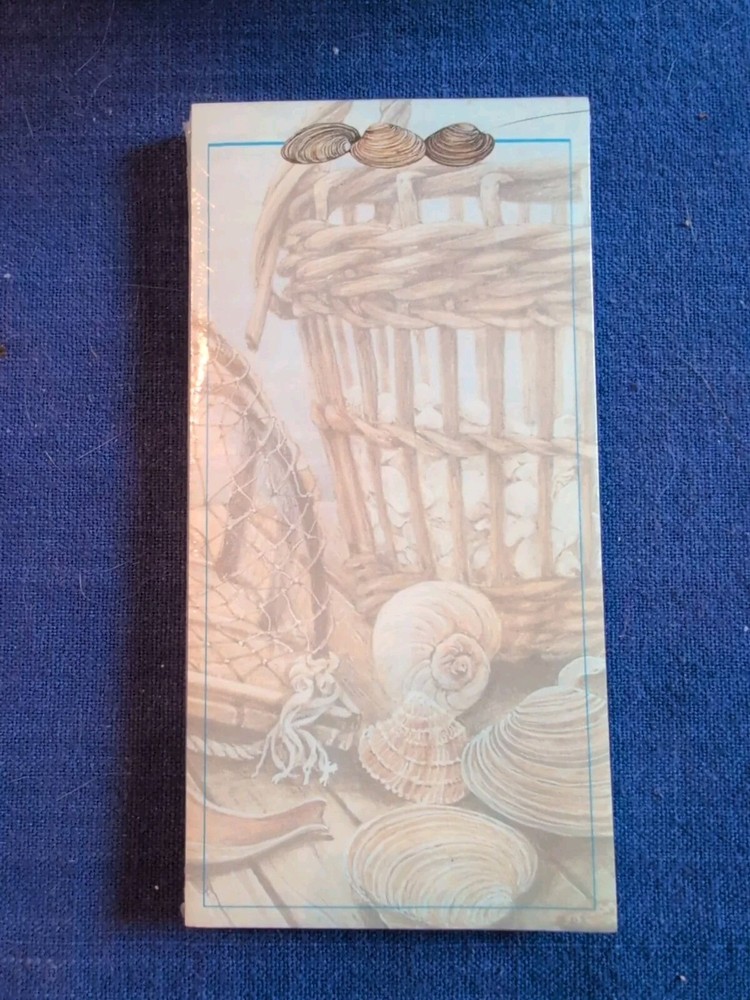 Wellspring Notepad Tablet SeaShells Shells Clams 2.75 X 5.5 Inches NIP