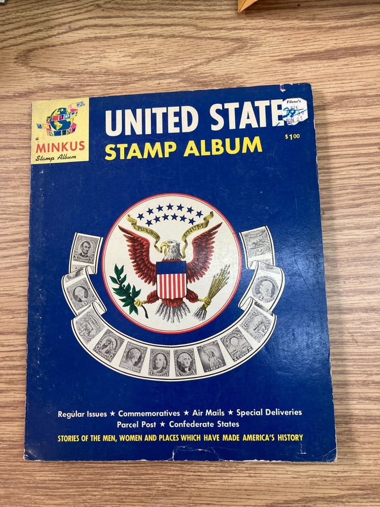 KAPPYS  1962 MINKUS UNITED STATES STAMP ALBUM SOFTBOUND UNUSED NO STAMPS  Z382