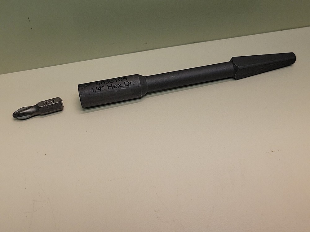 Bit Brace Adapter 1/4" Hex Bit Hand Brace Driver Adapts 1/4" hex bit #2 Phillips