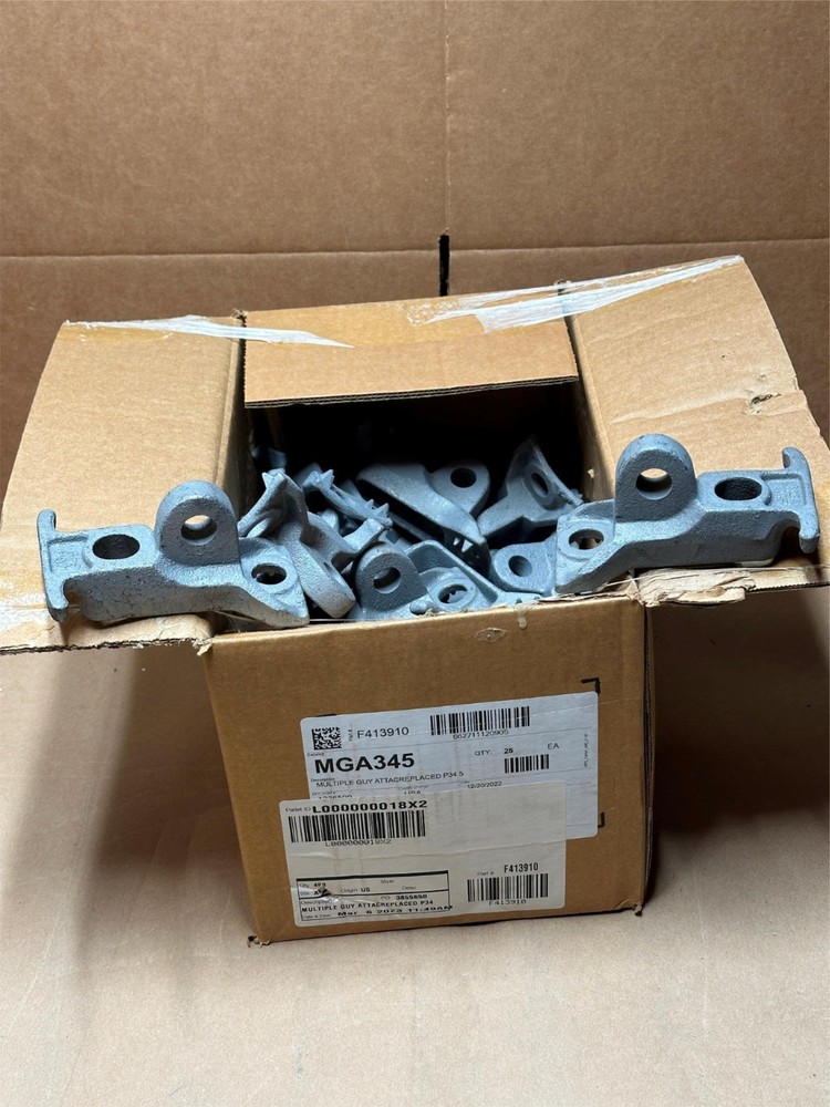 25x Pack MacLean Multiple Combination Type Guy Attachment Hook MGA345 FA13910