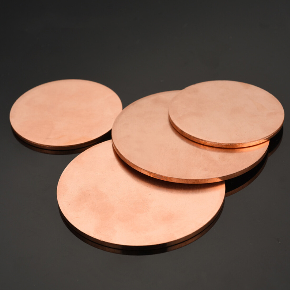 T2 Solids Pure Copper Discs Blanks Metal Round Sheets OD Ø10~300mm Thick 0.3~4mm