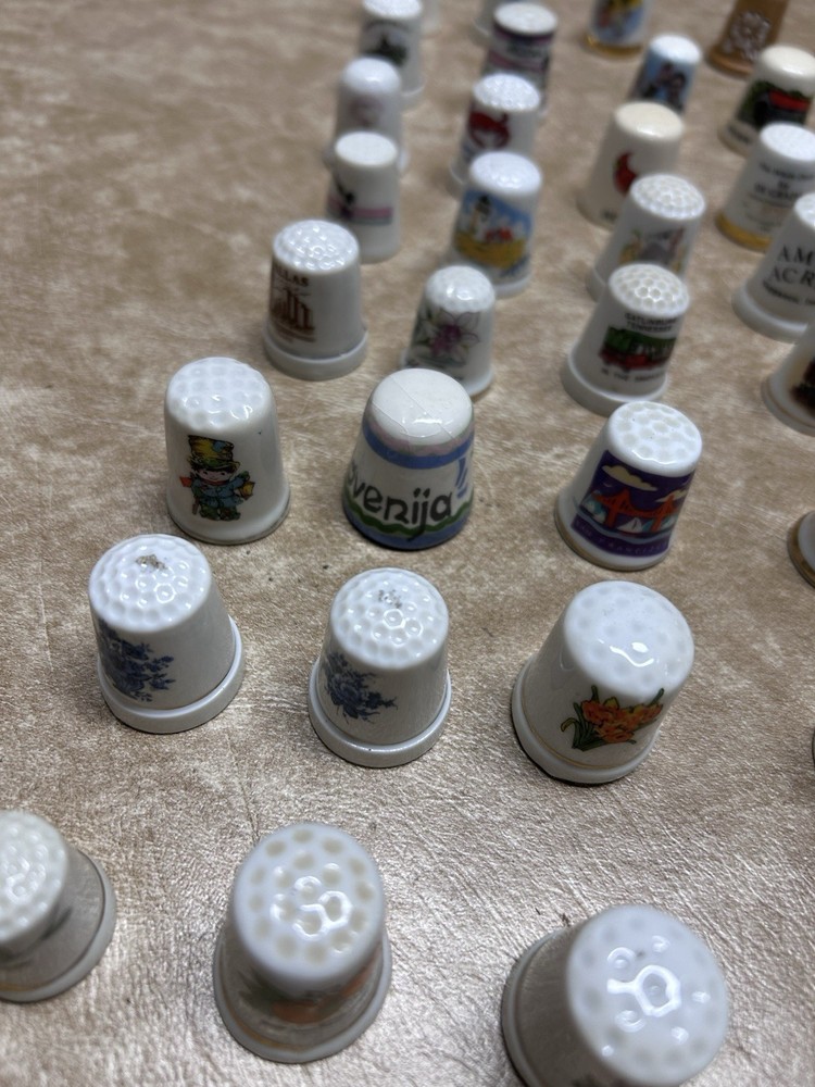 180 Vintage Thimbles Lot