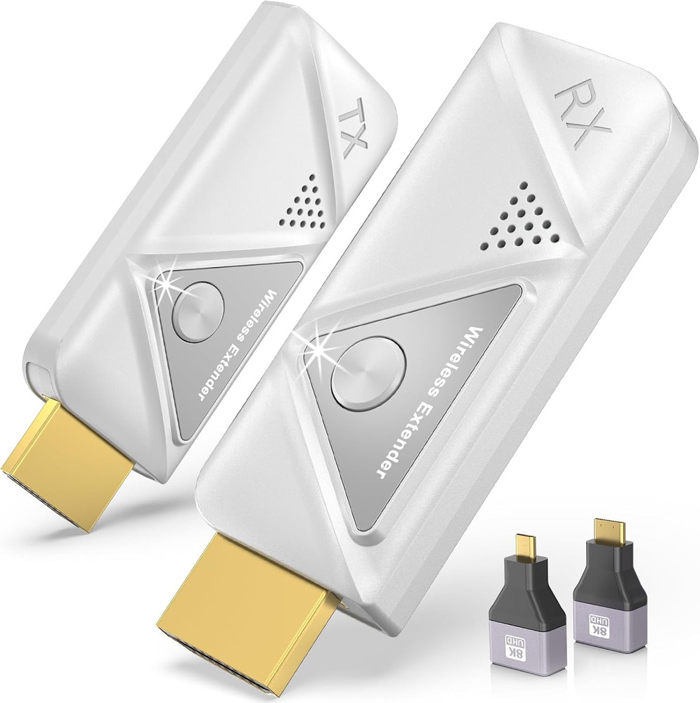 Wireless HDMI Transmitter Receiver 328Ft Extender 4K Decode 1080P Plug Play - US