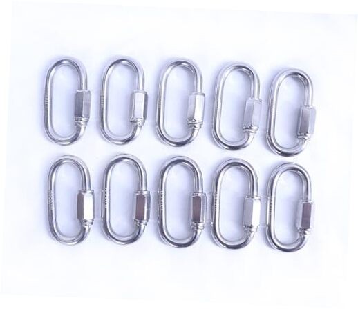 2.3 Inch 304 Stainless Steel Carabiner and Stainless Steel Chain Quick 2.3inch
