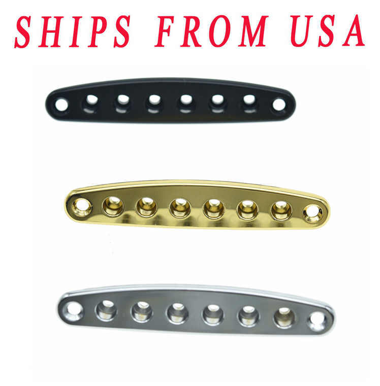 KAISH Guitar Bridge String Thru Body Ferrule Plate String Ferrule Bushing Plate