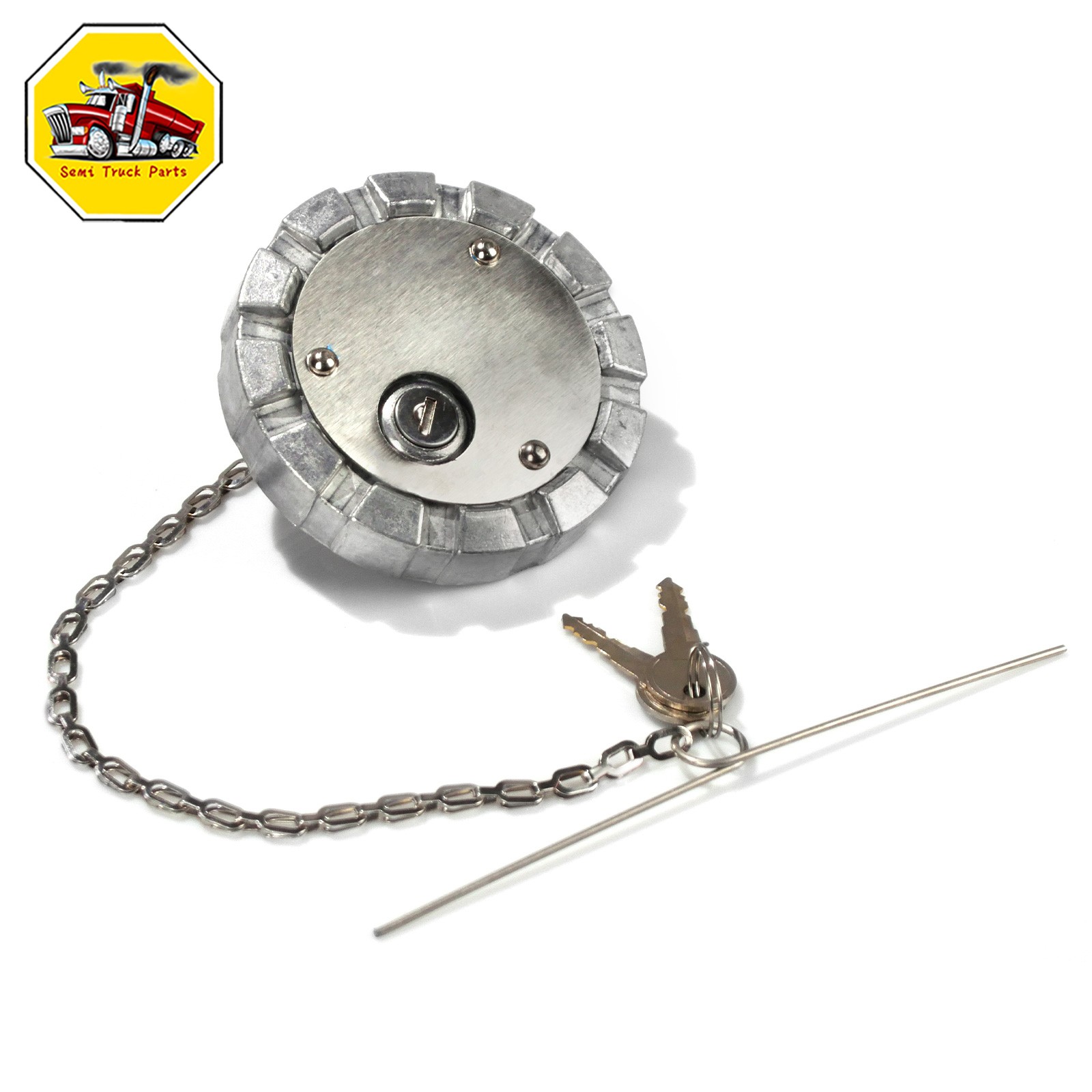 2x Locking Fuel Cap Fits Kenworth Peterbilt Freightliner Western Star SNV431089