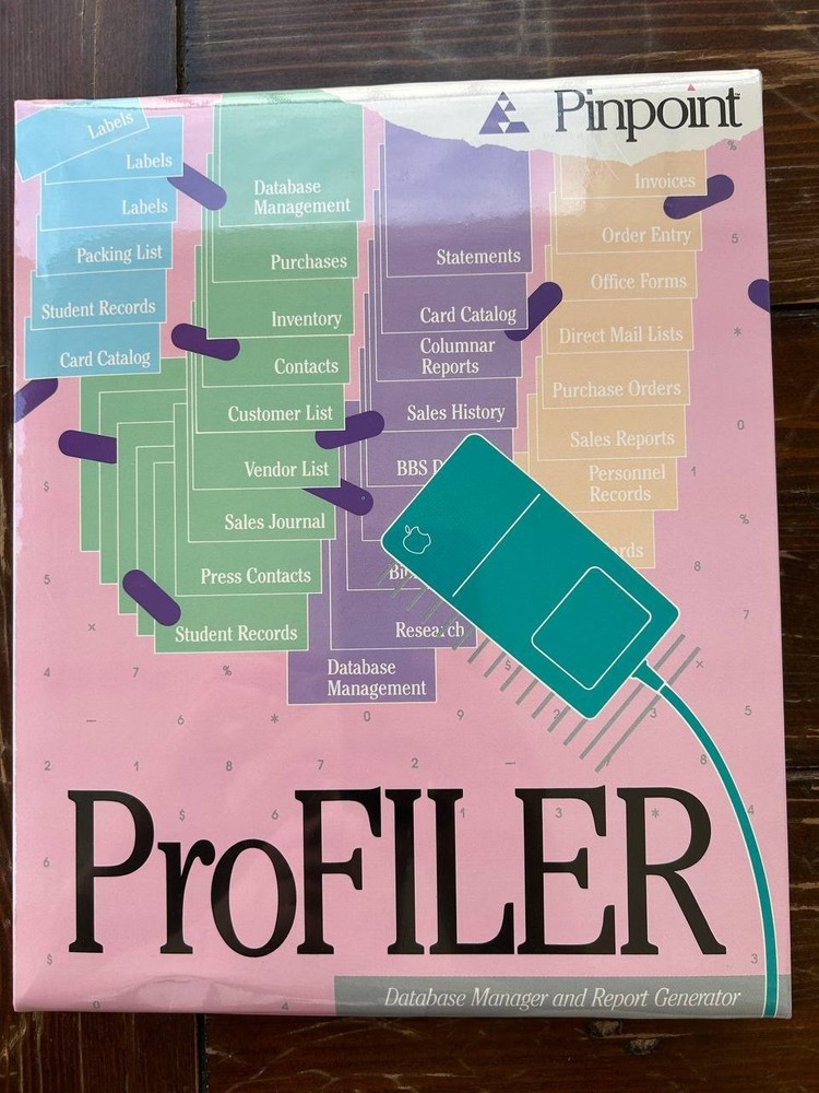 Pinpoint ProFILER Database Manager and Report Generator for Apple Macintosh