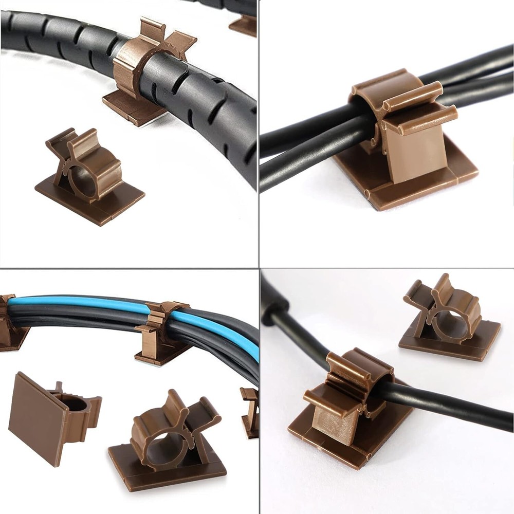 High-Quality Self-Adhesive Cable Clips - 30 Pcs for Efficient Wire Organization