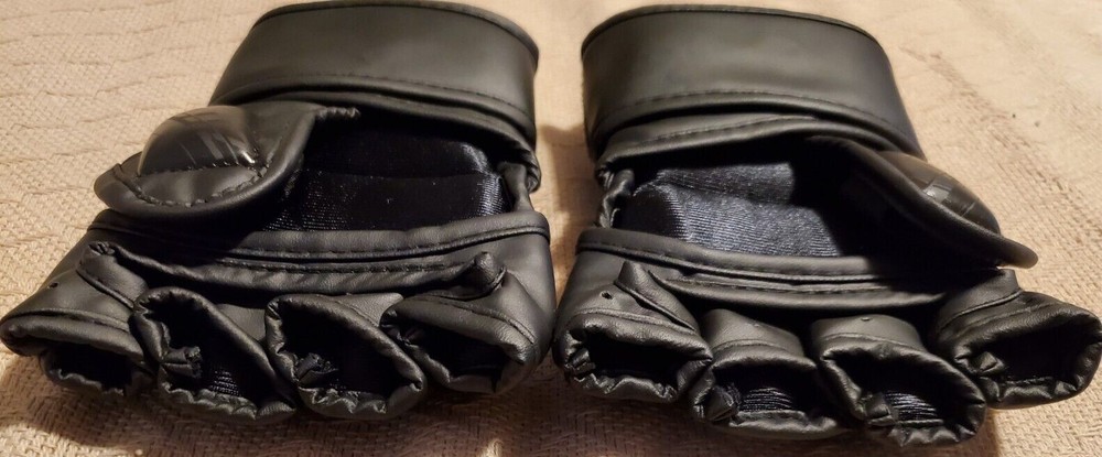 Ztty Half Finger Sparring Gloves Sanda Size Medium Black
