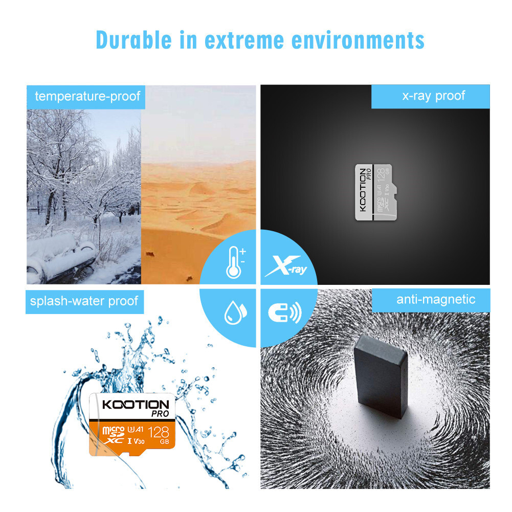 1-3PACK 64GB 128GB 256GB Micro SD Card Class 10 V30 Memory Card U3 TF Card LOT