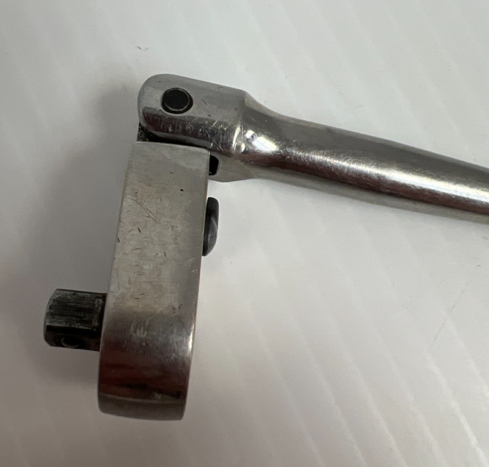 SNAP ON TOOLS TLLF72 1/4" Drive Chrome Extra Long Flex Head Ratchet