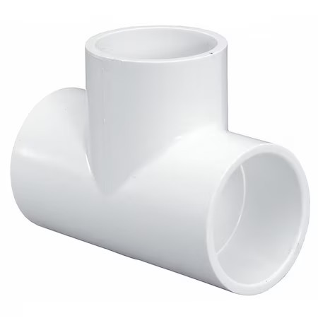 Pvc Tee, Socket X Socket X Socket, 8 In Pipe Size, 401080