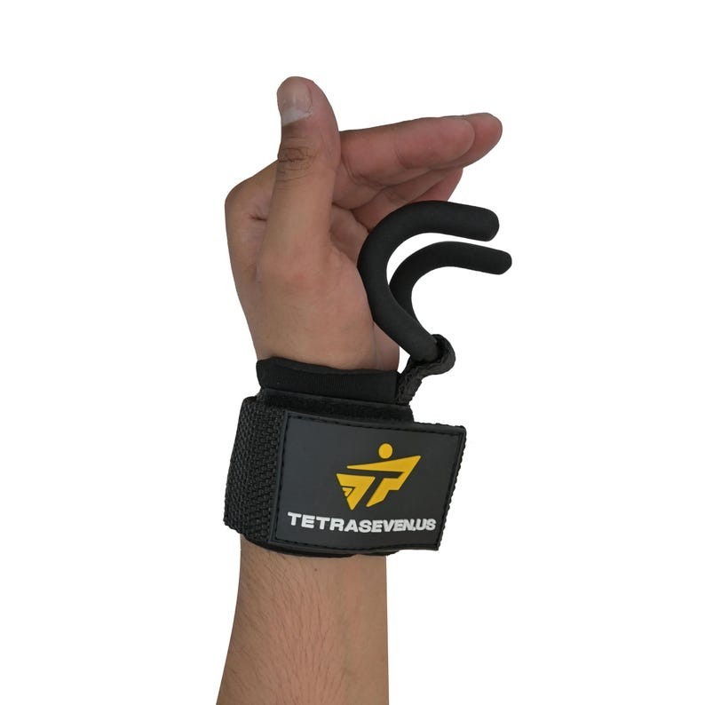 Gym Hook Strap Bar – Powerlifting Accessory for Heavy Pulls