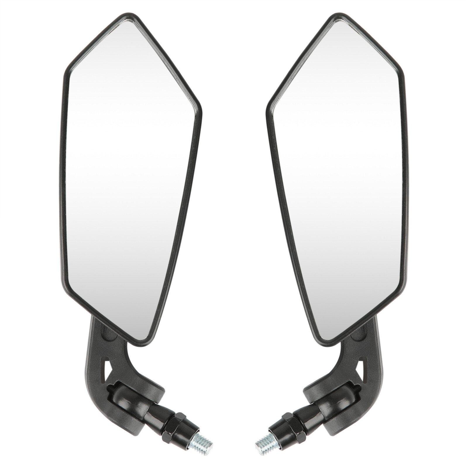 Universal Motorcycle Rearview Wing Mirrors 8mm/10mm For Honda Yamaha Suzuki ATV