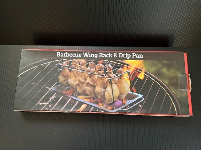 Cave Tools Barbeque Wing Rack & Drip Pan NIB