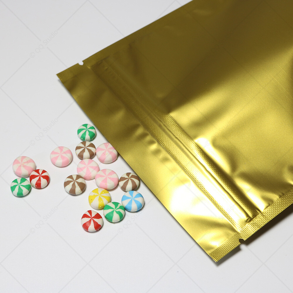 Multi-Color & Sizes Matte Two Sided High Quality Foil Stand up Zip Lock Bag M