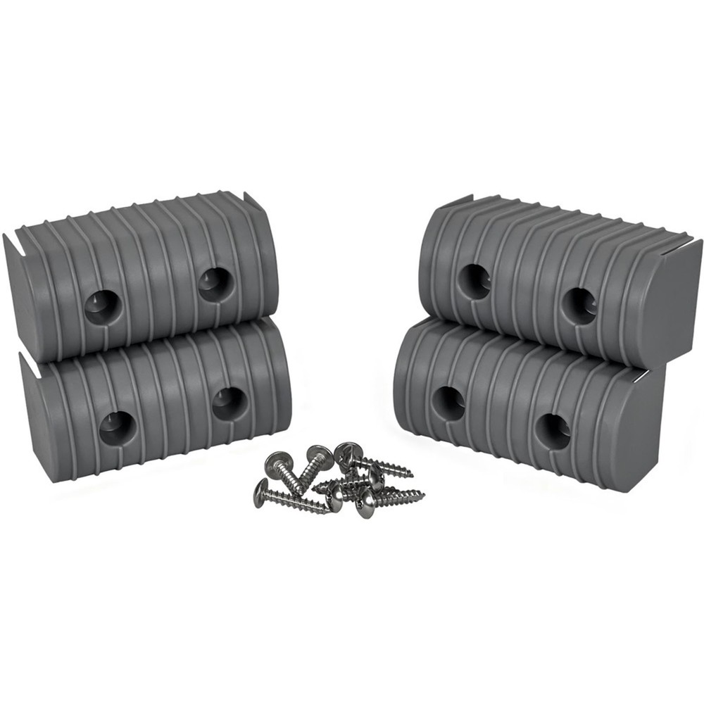 Caliber BunkWrap Endcap - 2"x4" - Gray - 4/Pack 23051