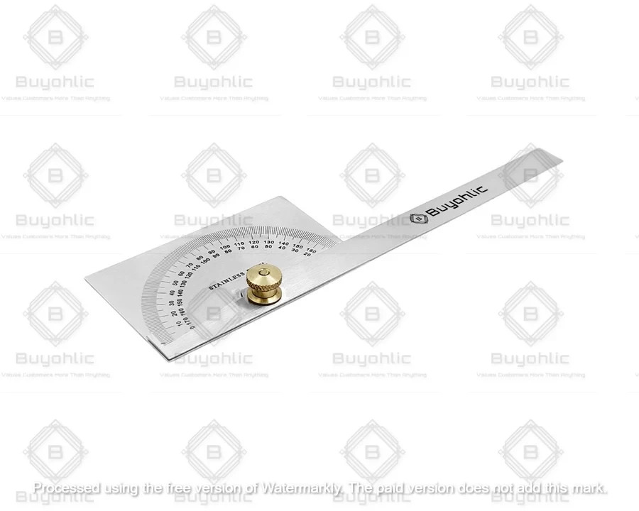 Stainless Steel Protractor 0-180 degrees Machine Tools